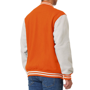 Chaquetas de hombre de calle de lana bordadas más vendidas, chaqueta universitaria con mangas de cuero para hombre, chaqueta universitaria de béisbol personalizada Letterman Varsity - Product Image 5