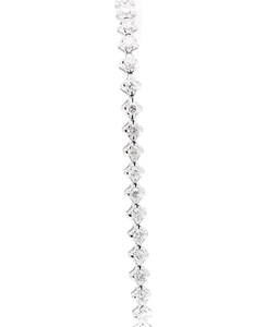 Bracelet de tennis en diamant taille ronde Bracelet plaqué argent sterling véritable 925 solide pour bijoux de mode pour femmes - Product Image 5