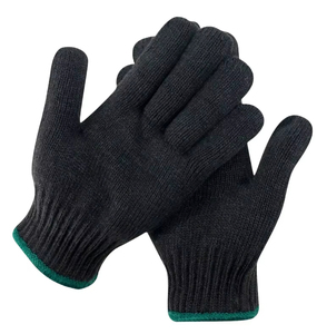 Guantes de punto de poliéster de alta calidad para uso diario Deportes Jacquard Guantes protectores de nailon negro Precio bajo Ciclismo de invierno - Product Image 5