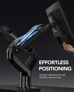 ขาตั้งจอคู่ ปรับได้เต็มที่ สำหรับจอเกมมิ่ง ติดตั้งบนโต๊ะ รองรับหน้าจอคอมพิวเตอร์ ปรับได้ทุกทิศทาง รองรับมาตรฐาน VESA พร้อมที่ยึดแบบ C-Clamp และฐานแบบ Grommet - Product Image 5