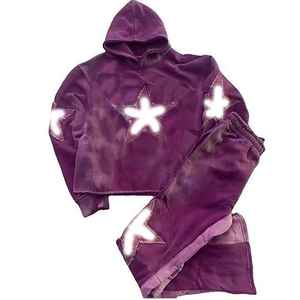 Trajes de sudor de hombre ecológicos informales de invierno superventas de calidad superior 100% algodón Color sólido transpirable cómodo - Product Image 4