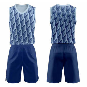 Ensemble d'uniformes de basket-ball pour hommes personnalisés OEM tissu respirant à séchage rapide comprenant un maillot sans manches et un short grande taille - Product Image 1