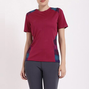 Camiseta de manga corta para mujer, Top informal de verano, tela de algodón, cuello redondo liso, ligero y suave para uso diario a la moda - Product Image 3