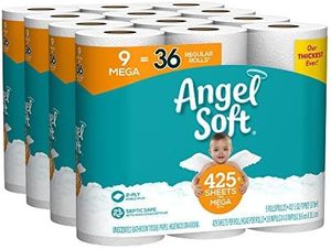 Angel Soft 9 méga rouleaux (boîte de 4 à 9 paquets de méga rouleaux) 429 feuilles par rouleau - Product Image 3