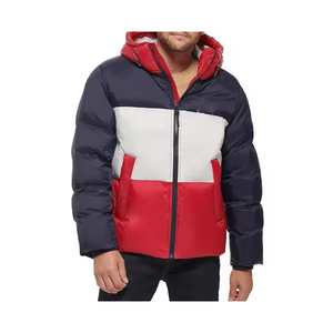 Veste matelassée avec logo personnalisé pour hommes manteau d'uniforme d'hiver léger et coupe-vent avec isolation pour les vêtements d'équipe de l'entreprise et un usage quotidien - Product Image 1