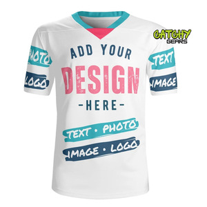 Nueva llegada de los hombres de fútbol americano Jersey transpirable al por mayor barato sublimación bordado camisetas de rugby para todo el equipo - Product Image 2
