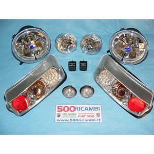 Kit de Iluminación Tuning FIAT 500 EPOCA Completo con Faros Delanteros Izquierdo y Derecho FARI SPORTIVI CRYSTAL H4 LEXUS - Product Image 1