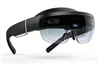 Lunettes intelligentes AR futuristes : développement rapide, monture légère en titane, lentille à guide d'ondes, micro-projecteur industriel