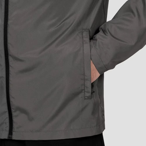 Men's 100% Cotton Breathable Windbreaker Set Solid Pattern Hooded Casual Winter Wear High Quality Customizable Tracksuits - Product Image 3