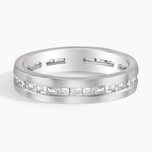Bague homme en diamant moissanite plaqué argent 925 avec pierre de coupe ronde et conçue pour un style audacieux Élégance quotidienne - Product Image 1