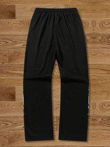 Pantalones de hombre rectos curvos a rayas Unisex Casual Heavyweight algodón pantalones de chándal hombres Custom Jogger Loose - Product Image 2