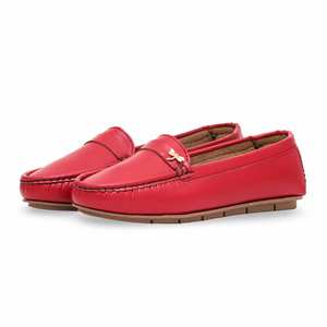 Mocassin rouge WN4327 Chaussures confortables de style épais - Product Image 3
