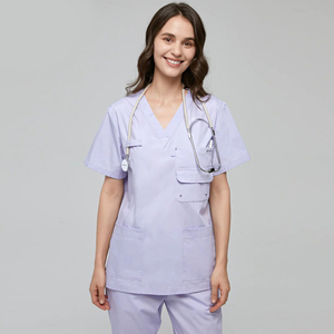 Conjunto de Uniformes Médicos con Múltiples Bolsillos, Uniforme de Trabajo Clásico para Hospital, Ropa de Enfermería para Hombre y Mujer, Uniformes Dentales - Product Image 3