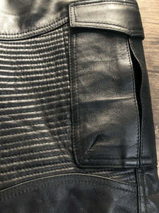 กางเกงหนังกันลมสำหรับฤดูหนาว ทรงตรง เอวกลาง น้ำหนักเบา คุณภาพสูง 100% ผ้าระบายอากาศ แห้งเร็ว ติดกระดุม - Product Image 2