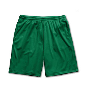 Vente en gros de shorts de gym pour hommes shorts de basket-ball de couleur unie personnalisés avec cordon de serrage élastique à la taille en vente de conception de maille respirante à séchage rapide - Product Image 1