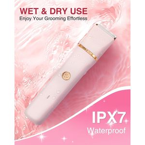 Maquinilla de Afeitar Eléctrica Recargable de Una Sola Cuchilla, Afeitadora Indolora con Cuchilla de Cerámica Reemplazable para Mujeres, para Depilación de Piernas, Bikini y Vello Púbico - Product Image 4