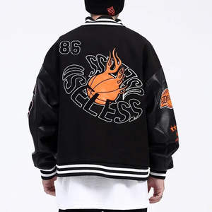 Veste universitaire Letterman de baseball pour homme Vestes respirantes avec logo brodé, vente en gros de qualité supérieure - Product Image 5