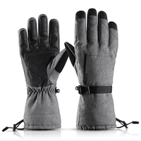Gants de ski chauffants imperméables pour hommes, de haute qualité, robustes, à poignée antidérapante, pour les sports d'automne/d'hiver, snowboard, cyclisme, compatibles avec les écrans tactiles