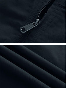 แจ็กเก็ตผ้าใบกันน้ำกันลมปกพับลงได้สำหรับผู้ชายเสื้อแจ็คเก็ตผ้าใบลำลองสำหรับเดินทางพร้อมโลโก้ด้านหน้า - Product Image 6