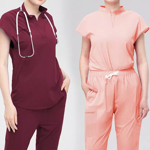Medical <b>Uniform</b> <b>Scrub</b> Sets Women Drawstring Jogger Trousers Lightweight - Product Image 4