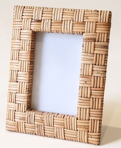 Best Selling Handmade Wood Rattan <b>Photo</b> <b>Frame</b> with Custom Logo <b>Digital</b> Printing 1 Color for Home Decoration - Product Image 4