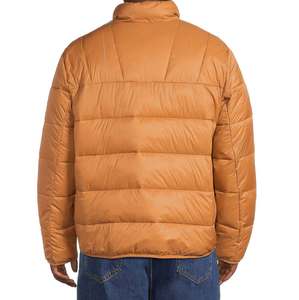 Nouveaux produits, veste matelassée personnalisée de couleur orange, col à fermeture éclair intégrale, deux poches latérales, veste matelassée de haute qualité - Product Image 2