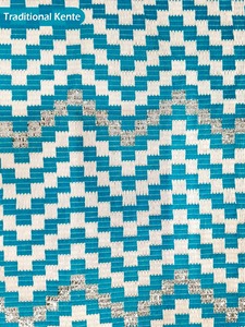 Tissu en coton tissé jacquard Kente authentique, textile africain traditionnel pour la conception de vêtements et les tenues personnalisées, largeur de 51 pouces - Product Image 6
