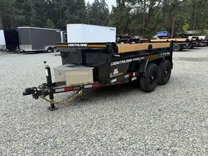 Hydraulic Tilt 5X10 Dump <b>Trailer</b> <b>Farm</b> <b>Trailers</b> Double Axle Utility Hauling <b>Trailer</b> for Agricultural Transport - Product Image 1