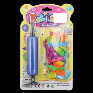 Party <b>Balloons</b> With <b>Pump</b> - Blue - Product Image 1