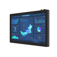 Monitor de Pantalla Táctil Capacitiva de Alto Brillo, Resistente al Agua IP65, Computadora Integrada Industrial para Punto de Venta, Kiosco Minorista, Panel PC