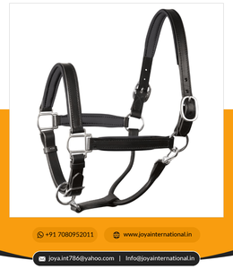 Produits pour chevaux personnalisés styliste tête de cheval licou en cuir rembourré de l'Inde pliée - Product Image 5