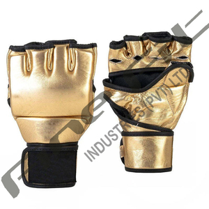 นวมชกมวยหนังวัวสำหรับฝึก MMA แบบมืออาชีพพร้อมโลโก้ตามสั่ง - Product Image 1