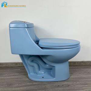 Inodoro de una pieza de diseño colorido <span class=keywords><strong>Fluor</strong></span>, armario de agua azul claro a la moda, artículos sanitarios para Baño - Product Image 6