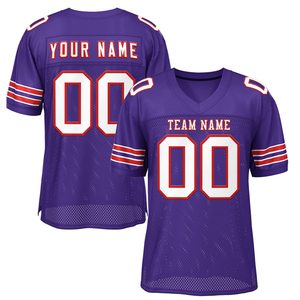 Stylso 2023เครื่องแบบฟุตบอล XL ออกแบบได้ตามที่ต้องการเสื้ออเมริกันฟุตบอลพิมพ์โลโก้แขนสั้นไซส์ใหญ่พิเศษระบายอากาศได้ดี - Product Image 5