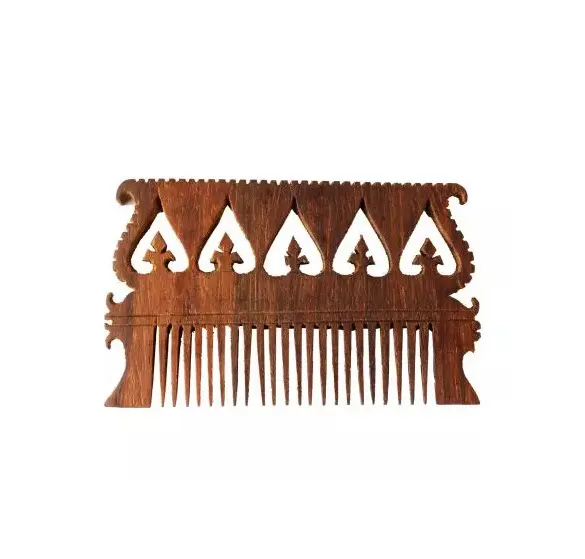 Peigne en bois de qualité durable dans un nouveau peigne en bois de finition antique pour brosse à cheveux d'occasion de salon dans le prix de gros à bas prix