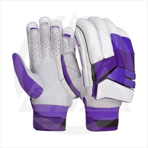 Guantes ligeros de Cricket con cuero de primera calidad, comodidad, ajuste transpirable, soporte de muñeca duradero, acolchado absorbente de golpes para jugar - Product Image 1