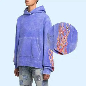 Sweat-shirts à capuche pour hommes à séchage rapide, effet délavé, 100% coton, coupe oversize, écologiques, pour usage décontracté, marque privée, faible MOQ, confortables et respirants - Product Image 5