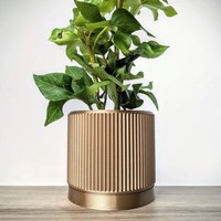 Exclusif Qualité Métal Unique Noir Et Blanc Couleur Designer Métal Fleurs Pots Et Jardinières Maison Et Jardin Accessoires Fourniture