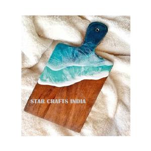 Bloques de tabla de cortar de madera rectangulares y de resina para cocina de Hotel, hogar, personalización de STAR CRAFTS INDIA - Product Image 1