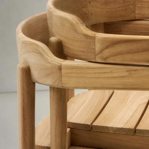 Chaise de salle à manger sur mesure en teck massif, couleur naturelle, matériaux de haute qualité, pour intérieur et extérieur - Product Image 6