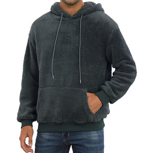 Top Quality Latest Arrival Pullover <b>Men</b> <b>Sherpa</b> Fleece Hoodies / Best Selling Breathable <b>Men</b> Windproof <b>Sherpa</b> Hoodies for Sale - Product Image 1