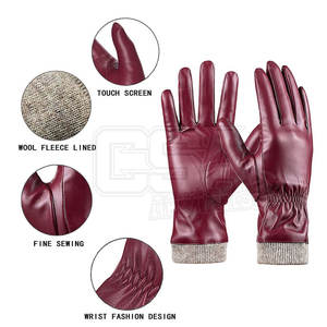 ถุงมือแต่งตัวหนังกันน้ำหน้าจอสัมผัส - Product Image 2