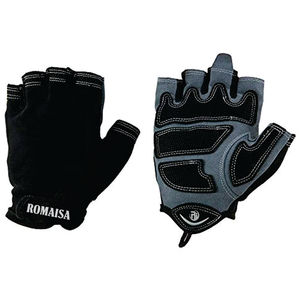 Top Hotsale Guantes de levantamiento de pesas de medio dedo personalizados Cierre de cordones para deportes de gimnasio - Product Image 2