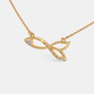 Collier pendentif disque en or de haute qualité ShivPath, pierre précieuse certifiée IGI, style chic classique, gravure personnalisée, prix bas pour femmes - Product Image 1