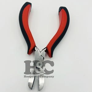 Pince à kératine de qualité supérieure en acier inoxydable poignée blanche Extensions de cheveux dissolvant pince à ruban pour usage commercial - Product Image 2