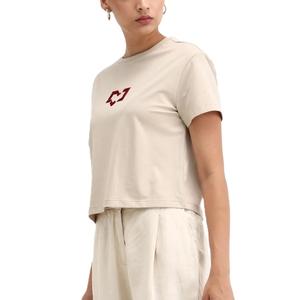 เสื้อครอปคอโอพิมพ์ลายผ้าฝ้ายแท้สำหรับผู้หญิง แขนสั้น ขายส่ง รับสกรีนโลโก้ เสื้อยืดครอปสีสันสดใส เป็นมิตรกับสิ่งแวดล้อม - Product Image 4