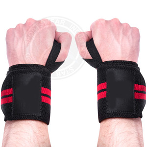 Bande élastique de soutien de poignet d'haltérophilie de sport personnalisée sangle antidérapante en polyester et coton pour la gymnastique/enveloppes de poignet personnalisées - Product Image 6