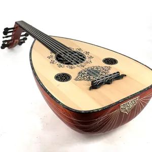 Professional 11 String Oud - Handmade Padouk Wood & Mother of Pearl Arabic Lute - Product Image 4