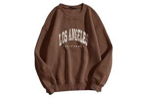 Automne hiver hommes col rond sweat nouveau Design manches longues mode pull uni teint en coupe ample Style impression numérique - Product Image 6