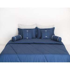 ชุดเครื่องนอนโอสเตอร์บลูคิงไซส์ ผ้าปูที่นอนหรูหราและนุ่มสบายในโทนสีน้ำเงินอ่อน - Product Image 5